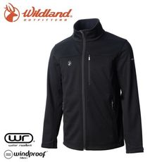 Wildland 荒野 男 三層貼防風保暖功能外套《黑》0A72908/夾克/運動外套/抗風透氣