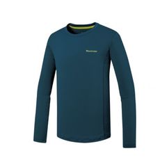 Mountneer 山林 男透氣抗UV長袖上衣《海藍》51P37/登山/運動上衣/排汗衣/圓領T恤/