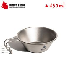 North Field 美國 450ml 純鈦碗/單層(固定把手)CNDTK1119F/登山/露營