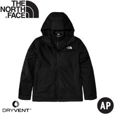 The North Face 男 DV防水兩件式刷毛外套 AP《黑》7WAH/防風外套/連帽外套/衝