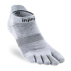 INJINJI 美國 RUN 輕量吸排五趾隱形襪 NX《灰》NAA13/五指襪/專業排汗襪/登山健行