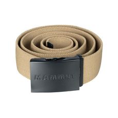 MAMMUT 長毛象 Logo Belt 金屬LOGO印花編織腰帶《深野生棕》1192-00141/