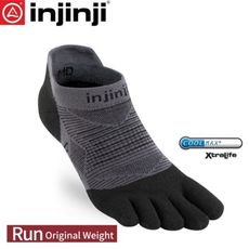 INJINJI 美國 RUN 吸排五趾隱形襪《黑色》0695/五指襪/專業排汗襪/登山健行襪/休閒襪