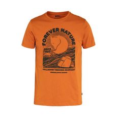 Fjallraven 小狐狸 瑞典 男 Equipment T-Shirt短袖T恤《夕陽橙》F869
