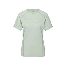 MAMMUT 長毛象 女 Selun FL T-Shirt 機能LOGO短袖T恤《鼠尾草銀綠》101