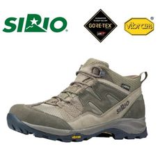 SIRIO 日本 GORE-TEX 男款 中筒登山鞋 棕VIBRAM黃金大底/休閒鞋/運動鞋/非Me