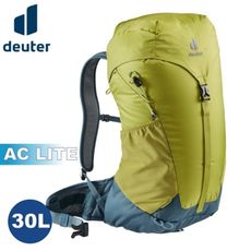 Deuter 德國 AC LITE 30L 網架直立式透氣背包《果綠》3421021/輕量後背包/登