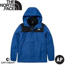 The North Face 男 DryVent防水兩件式刷毛外套AP《藍/黑》7W7T/防風外套/