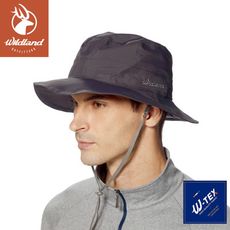 Wildland 荒野 中性抗UV防水功能帽《鐵灰》W2013/防水帽/防風帽/圓盤帽