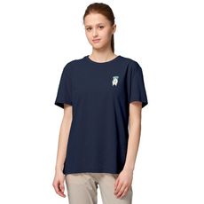 Wildland 荒野 女 輕量交織吸排快乾機能印花T《秀姑藍山》0B31653/排汗衣/戶外運動機