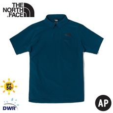 The North Face 男 抗UV POLO衫《午夜藍》4UAZ/防潑水短袖/半襟衫/運動衣/