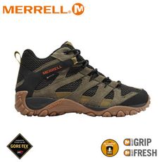 MERRELL 美國 男 ALVERSTONE MID GORE-TEX 中筒登山鞋《橄欖綠》ML1