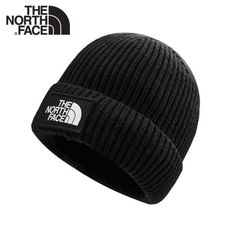 The North Face LOGO BOX CUFFED BEANIE 保暖針織帽《黑》3FJX