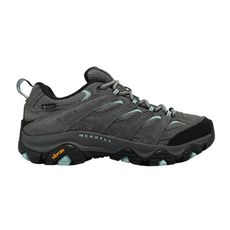 MERRELL 美國 女 MOAB 3 GORE-TEX W 經典登山健行鞋-寬楦《淺灰/淺綠》ML