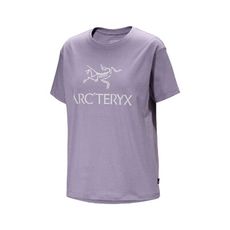 ARC'TERYX 始祖鳥 女 LOGO短袖休閒Tee《藍香紫》X000008039/T恤/運動衫/