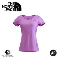 The North Face 女款 FLASHDRY 短袖T恤 桃粉紫灰短袖/快乾上衣/T恤/NF0