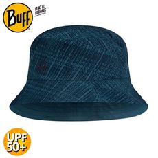 BUFF 西班牙 可收納漁夫帽《暗藍刷紋》122591/遮陽帽/防曬帽/休閒帽