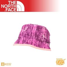 The North Face 童 抗UV遮陽帽《桃粉紫蘆葦印花》A9MZ/雙面漁夫帽/防曬/遮陽帽