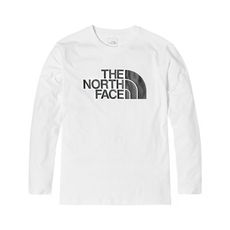 The North Face 男 純棉長袖T恤 AP《白》81MJ/純棉長袖/圓領長袖/休閒棉T/長