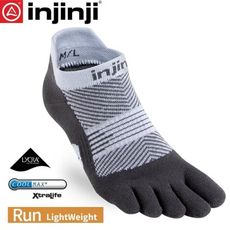 INJINJI 美國 女 RUN輕量吸排五趾隱形襪《灰色》0992/五指襪/專業排汗襪/登山健行襪/