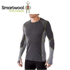 美國 SmartWool 男Phd機能輕量長袖衫《石墨灰》SW0SO932/長袖衛生衣/登山健行/保