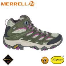 MERRELL 美國 女 MOAB 3 MID GORE-TEX中統登山鞋《苔綠/莓紫》ML0358