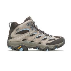 MERRELL 美國 女 MOAB 3 MID Gore-Tex 中筒防水登山鞋 寬楦《原石/淺藍》