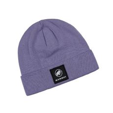 MAMMUT 長毛象 Fedoz Beanie 保暖針織反折豆豆帽《星系紫》1191-01090/保