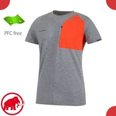 MAMMUT 長毛象 男 Crashiano Pocket T-Shirt 短袖T恤《灰/鋅紅》10