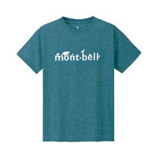 Mont-Bell 日本 童 WIC.T MONT BELL 短袖排T《藍綠》1114314/排汗衫