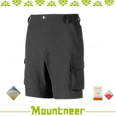 Mountneer 男 SUPPLEX抗UV短褲《深鐵灰》21S07/休閒褲/運動褲/登山健/防曬