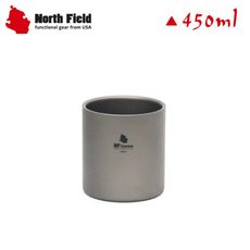 North Field 美國 450ml 雙層保溫保冷純鈦杯子CNDTK91107/登山/露營