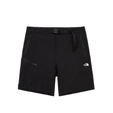 The North Face 男 防潑水快乾可調節腰帶短褲 AP《黑》87W4/登山/涼感褲/排汗
