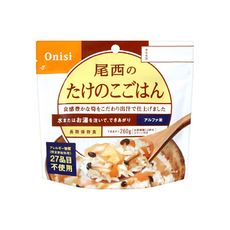 Onisi 尾西即食飯-竹筍飯FR1008/竹筍拌飯/即食沖泡飯/即食飯/乾燥飯/防災食品