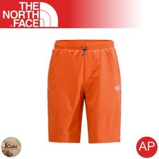 The North Face 美國 男 SCafe短褲《木瓜橘》CZL1/運動短褲/透氣/彈性