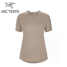 ARC'TERYX 始祖鳥 女 Lana羊毛短袖圓領衫《土褐》28018/排汗衣/快乾T/短T/美麗