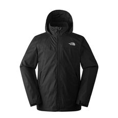 The North Face 男 DV防水透氣可調節收納連帽衝鋒衣《黑》88FR/登山/連帽外套/防