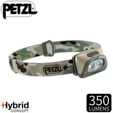 PETZL 法國 TACTIKKA+超輕量標準頭燈《迷彩》E089EA01/350流明/頭燈/登山露