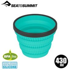 Sea To Summit澳洲 X-摺疊隔熱杯(大 430ml)《青》STSAXCGMUG/隔熱杯/