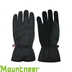 Mountneer 山林 PRIMALOFT防水觸控手套《黑/灰》防風/可觸控/騎車手套/12G07