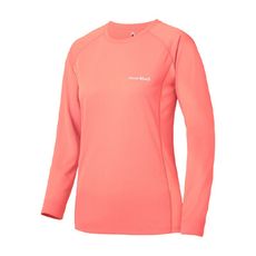 Mont-Bell 日本 女 COOL L/S T 排汗長T《珊瑚粉》1114630/排汗衫/運動衣