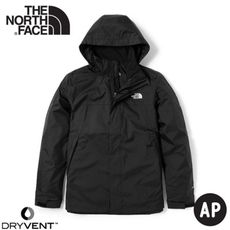 The North Face 男 DV防水可套接外套《黑》4UAU/防水透氣衝鋒衣/風雨衣/連帽外套