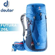 Deuter 德國 FUTURA 26L 透氣網架背包《藍》3400318/雙肩後背包/自助旅行/登