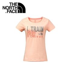 The North Face 女 Logo短T《橘粉》2XUY/吸濕排汗/透氣/運動/戶外/休閒上衣