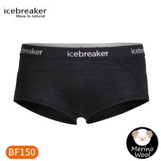 Icebreaker 女 Sprite四角內褲BF150《黑》IB103023/平口內褲/內著