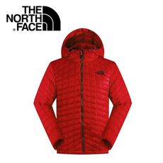 The North Face 男 ThermoBall 暖魔球 保暖兜帽外套 紅暖魔球外套/C938