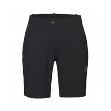 MAMMUT 長毛象 女 Hiking V Shorts 防曬彈性健行短褲《黑》1023-01160