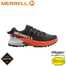 MERRELL 美國 女 AGILITY PEAK 4 GORE-TEX越野跑鞋《黑橘》 ML067