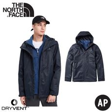 The North Face 男 二件式DryVent刷毛外套《海軍藍》4NCL/透氣防風耐磨/夾克