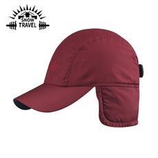 SNOW TRAVEL 雙層防風棒球遮耳帽《酒紅》AR-50/保暖帽/棒球帽/鴨舌帽/護耳帽